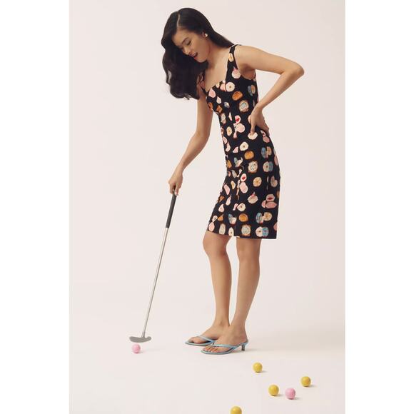 nwt ANTHROPOLOGIE MAEVE sz M Fitted Square-Neck Danielle Kroll special edition - Picture 2 of 6